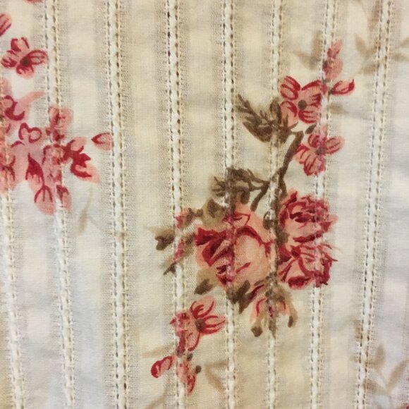 Northern Reflections White, Pink and Red Floral Cotton Button Down Dress… - Picture 9 of 16